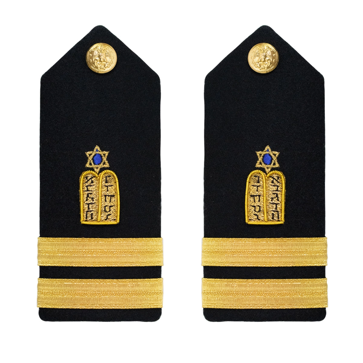 Picture of US Navy Shoulder Boards Shoulder Boardlieutenant Jewish Chaplain: Male
