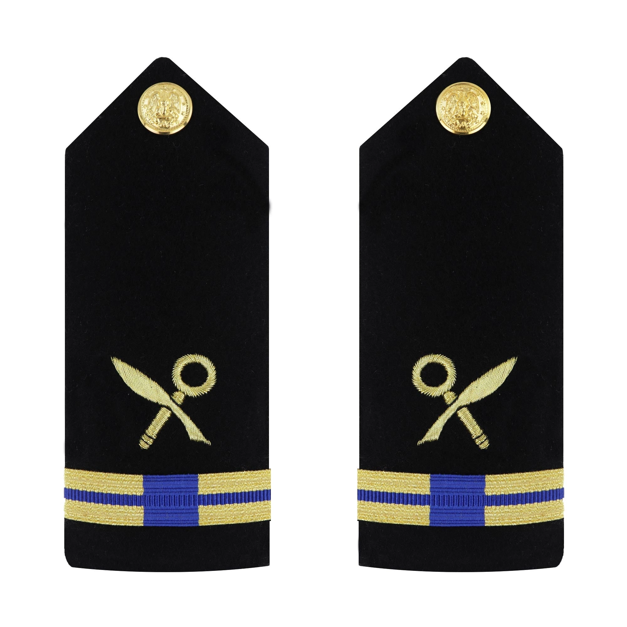 Picture of US Navy Shoulder Boards Shoulder Boardwarrant Officer 5 Intelligence Technician: Female