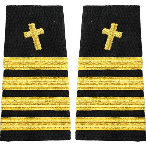 Picture of US Navy Shoulder Marks Soft Shoulder Markcaptain Christian Chaplain