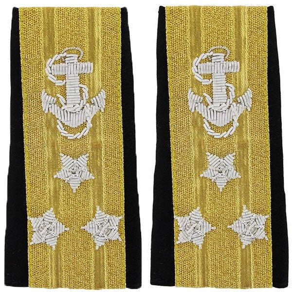 Picture of US Navy Shoulder Marks Soft Shoulder Markline Vice Admiral Three-Star