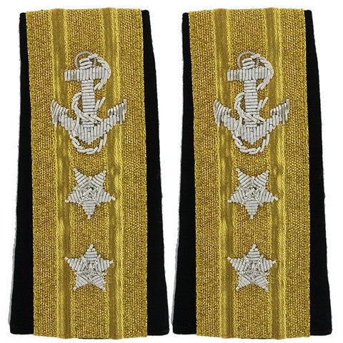 Picture of US Navy Shoulder Marks Soft Shoulder Marktwo-Star Line Rear Admiral Upper