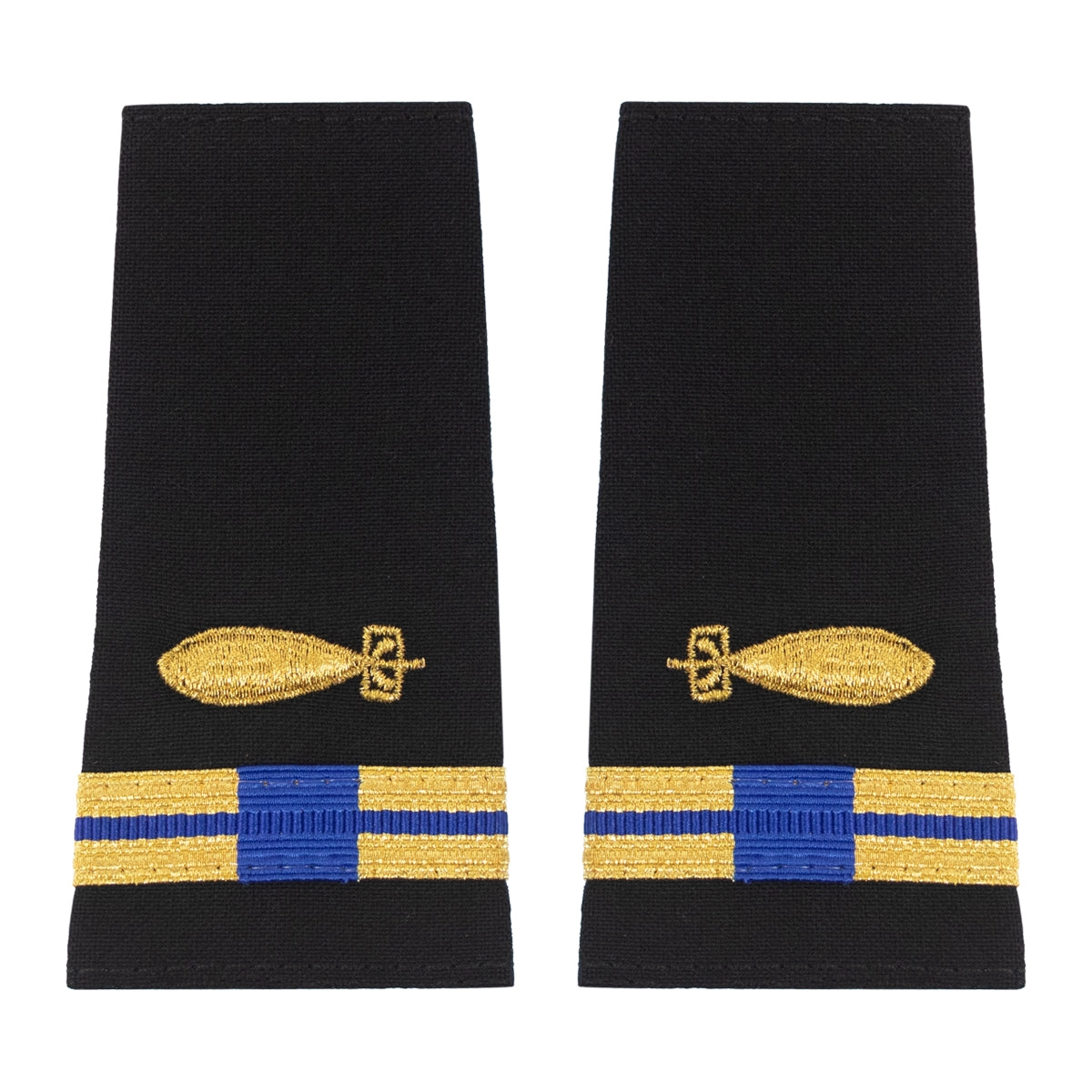 Picture of US Navy Shoulder Marks Soft Shoulder Markwarrant Officer 5 Underwater Ordnance Technician Tm